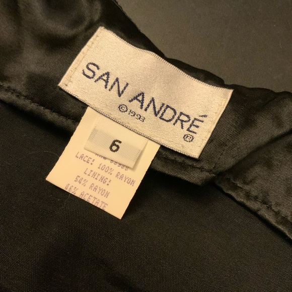 San Andre lil black lace dress. Lovely size 6 - Picture 6 of 6